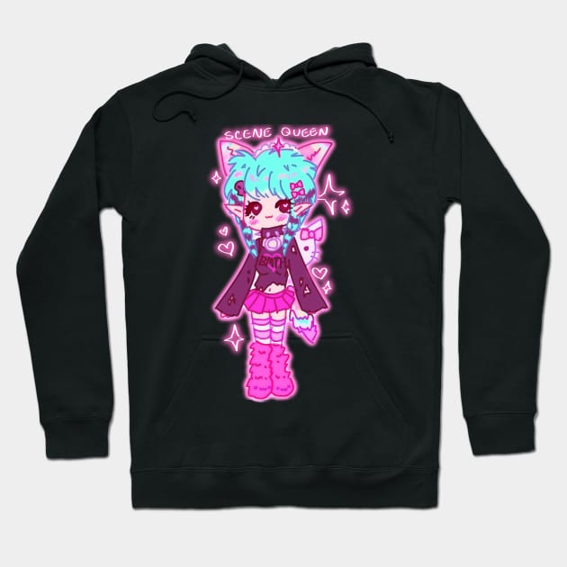 scene queen Hoodie by essiethestrange